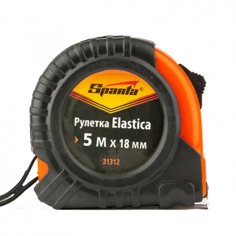 Рулетка Elastica, 5м х18мм, обрез-ый корп./ SPARTA